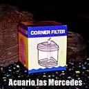 Filtro de esquina - el filtro de esquina es una buena opción para los acuarios de cuarentena.